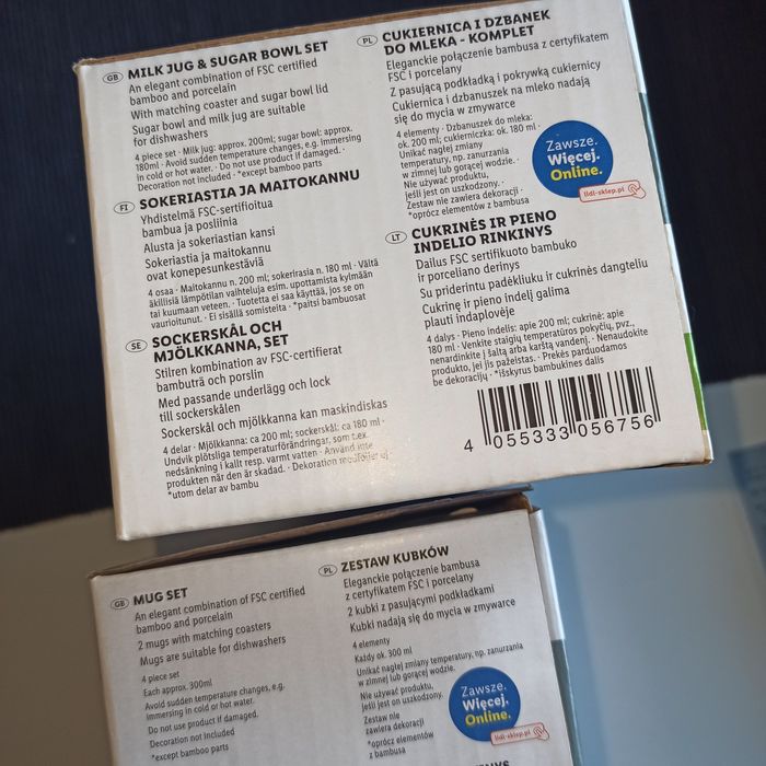 NOWY zestaw ERNESTO. Akcesoria do herbaty lub kawy