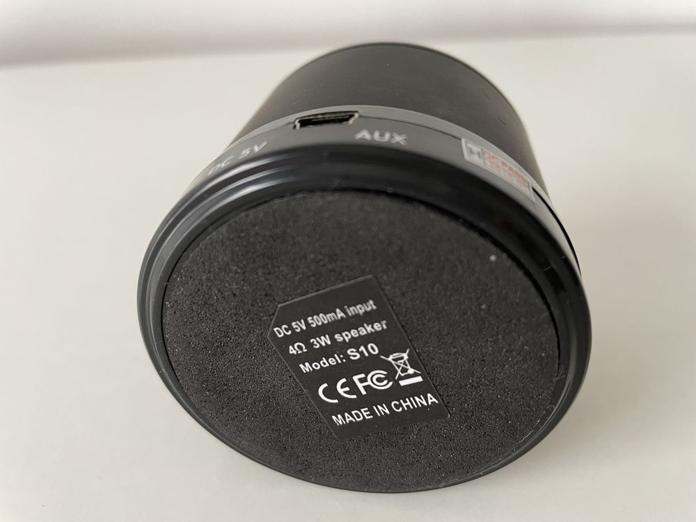 Głośnik Mini Bluetooth - S 10 - Bezprzewodowy - Czarny - Nowy