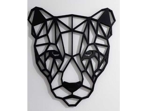 Druk 3D, drukowanie 3D,  kolekcja ozdób na ścianę - głowy zwierząt