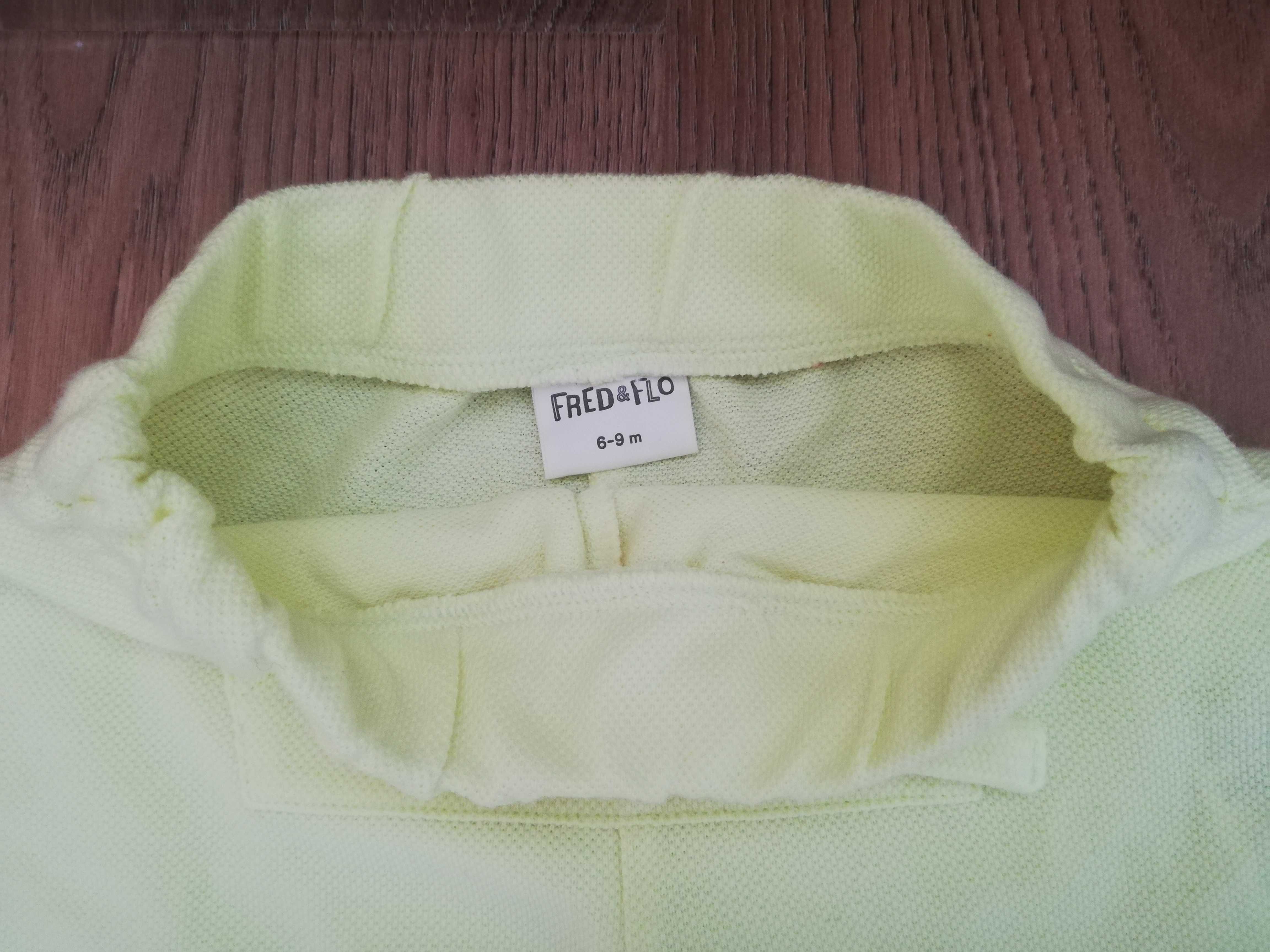 Spodenki neonowe limonkowe F&F 6-9 m'cy