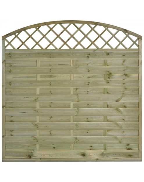 Płot ażurowy Jola R30 z łukiem 180x180/160