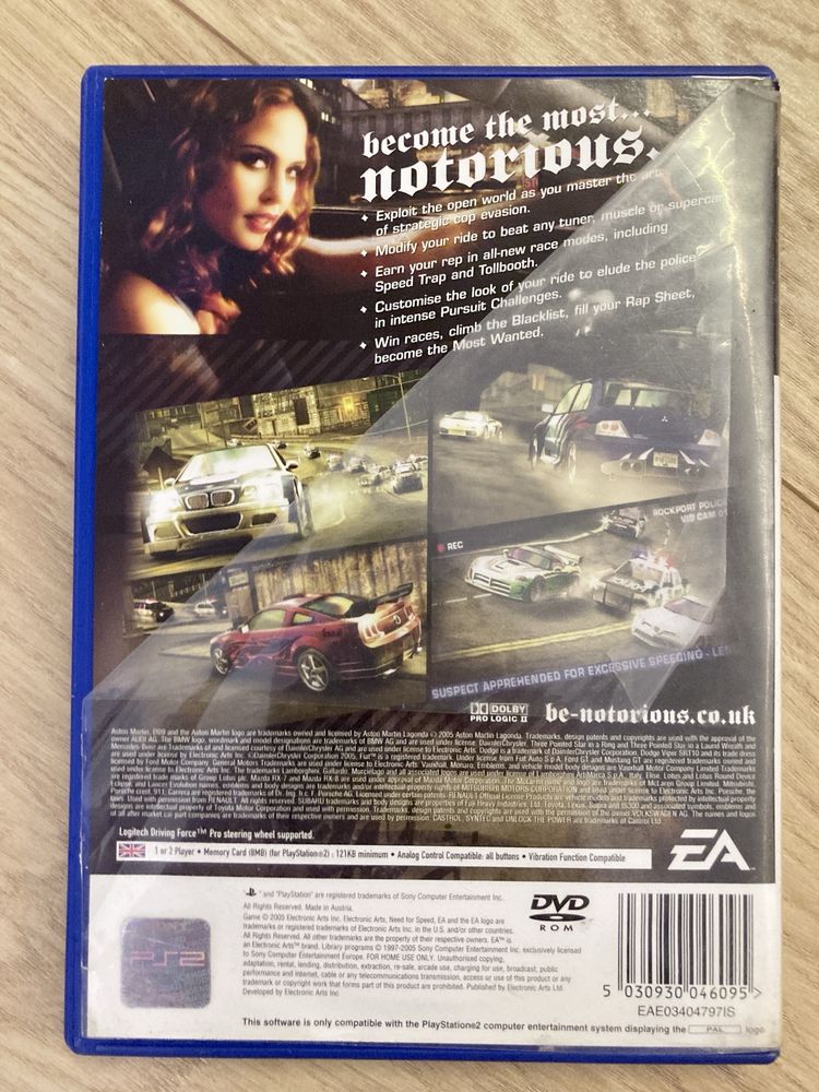 Need For Speed Most Wanted PS 2