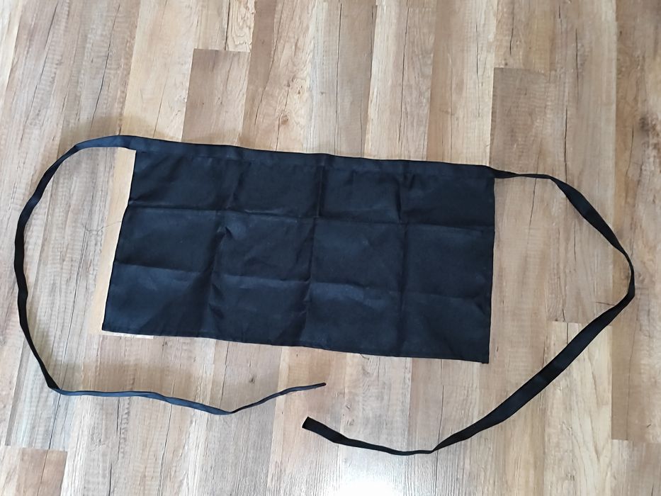 Fartuch fartuszek kosmetyczny fryzjerski czarny nowy