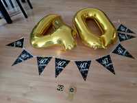 balony na urodziny cyfry 1, 2,4,0,girlanda/świeczka/kotylion/przypinka