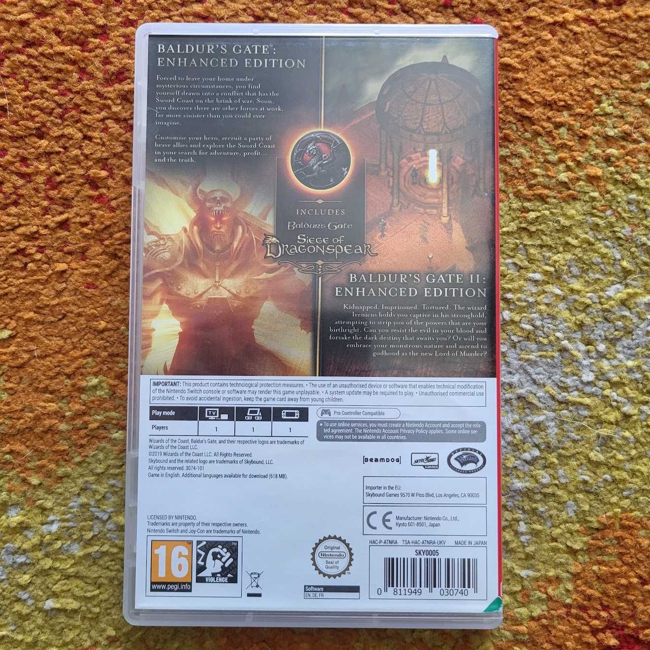 Baldur's Gate Enhanced Edition I & II Nintendo SWITCH PL