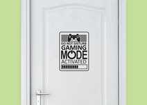 Adesivo de porta para Gamer profissional
