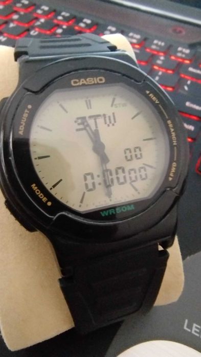 Casio ABX-55 bardzo rzadki zegarek Vintage Twincept lata 90