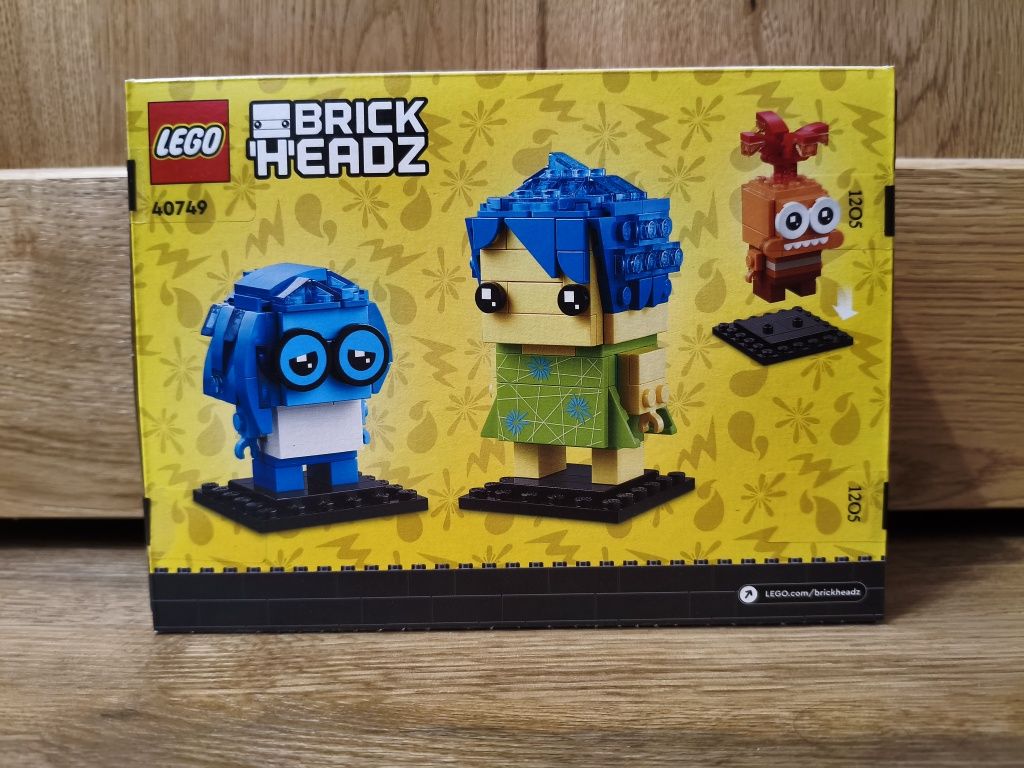 LEGO 40749 Radość, Smutek i Spina Brickheadz