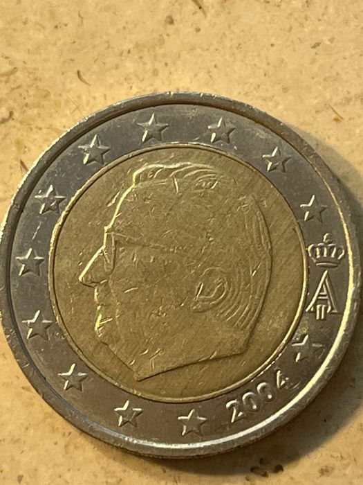 Moeda de 2 euros da Belgica do ano de 2004