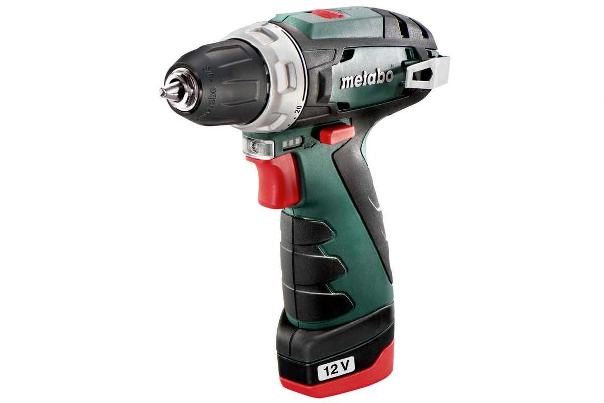 Akum. wiertarko-wkrętarka PowerMaxx Metabo BS 12 2x 2,0 Ah pudełko