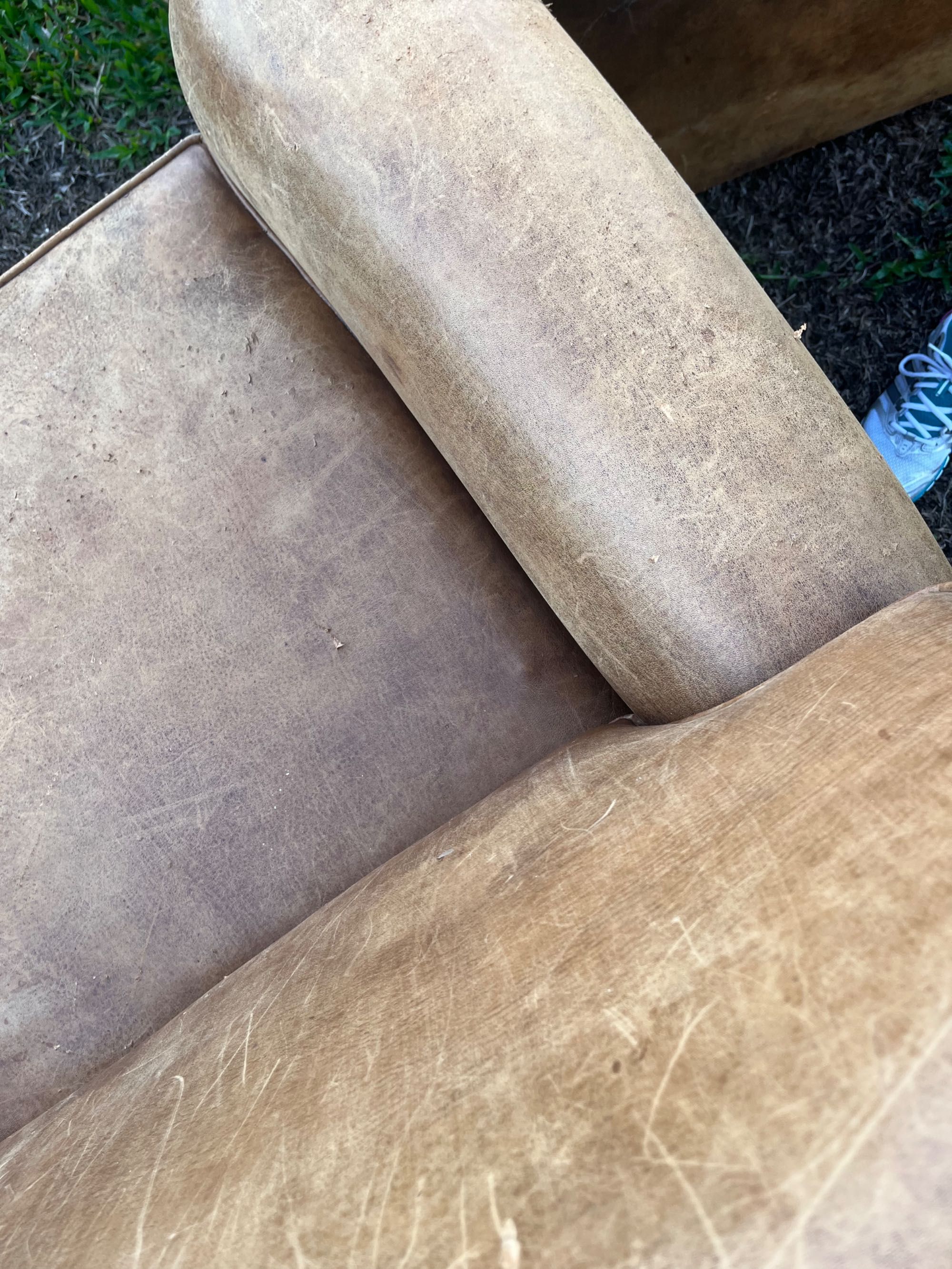 Sofás de Pele conjunto Vintage para restauro da pele