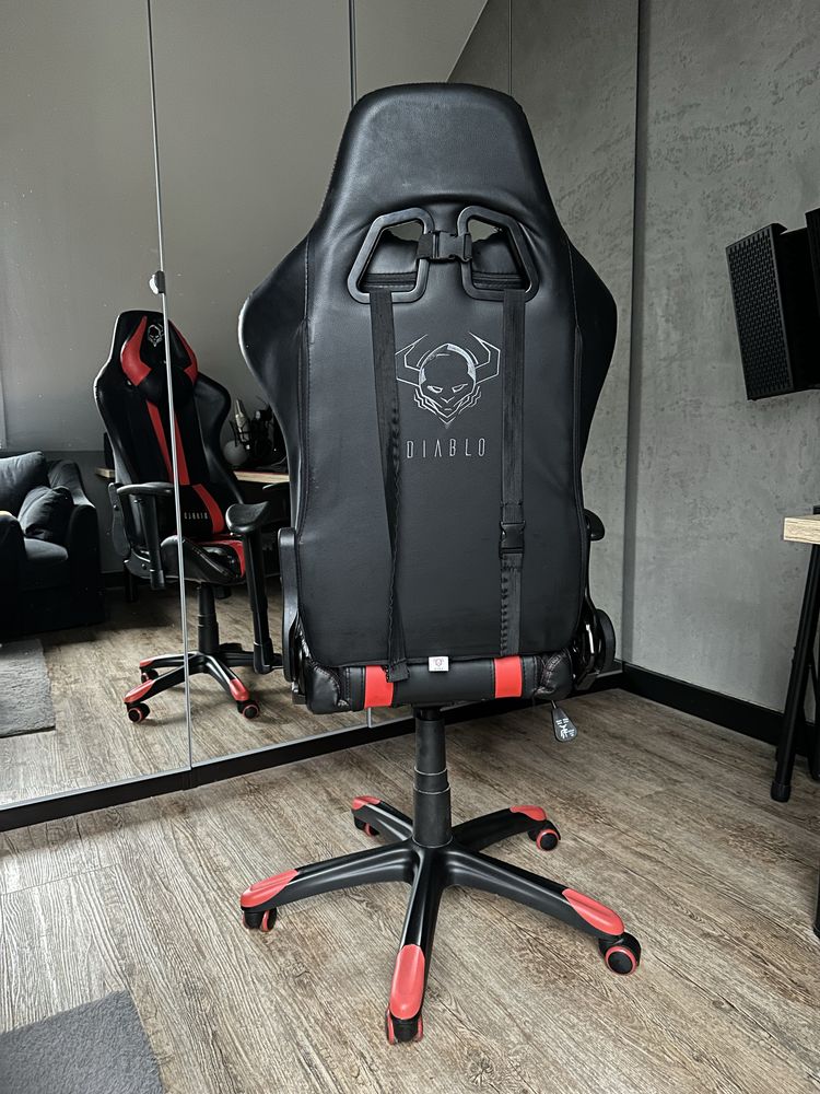 Krzesło gamingowe Diablo X-One Horn Czerwono-Czarne