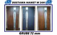 Drzwi zewnętrzne 80, 90 model "EUROPA" GRUBE 72mm SZYBKA DOSTAWA