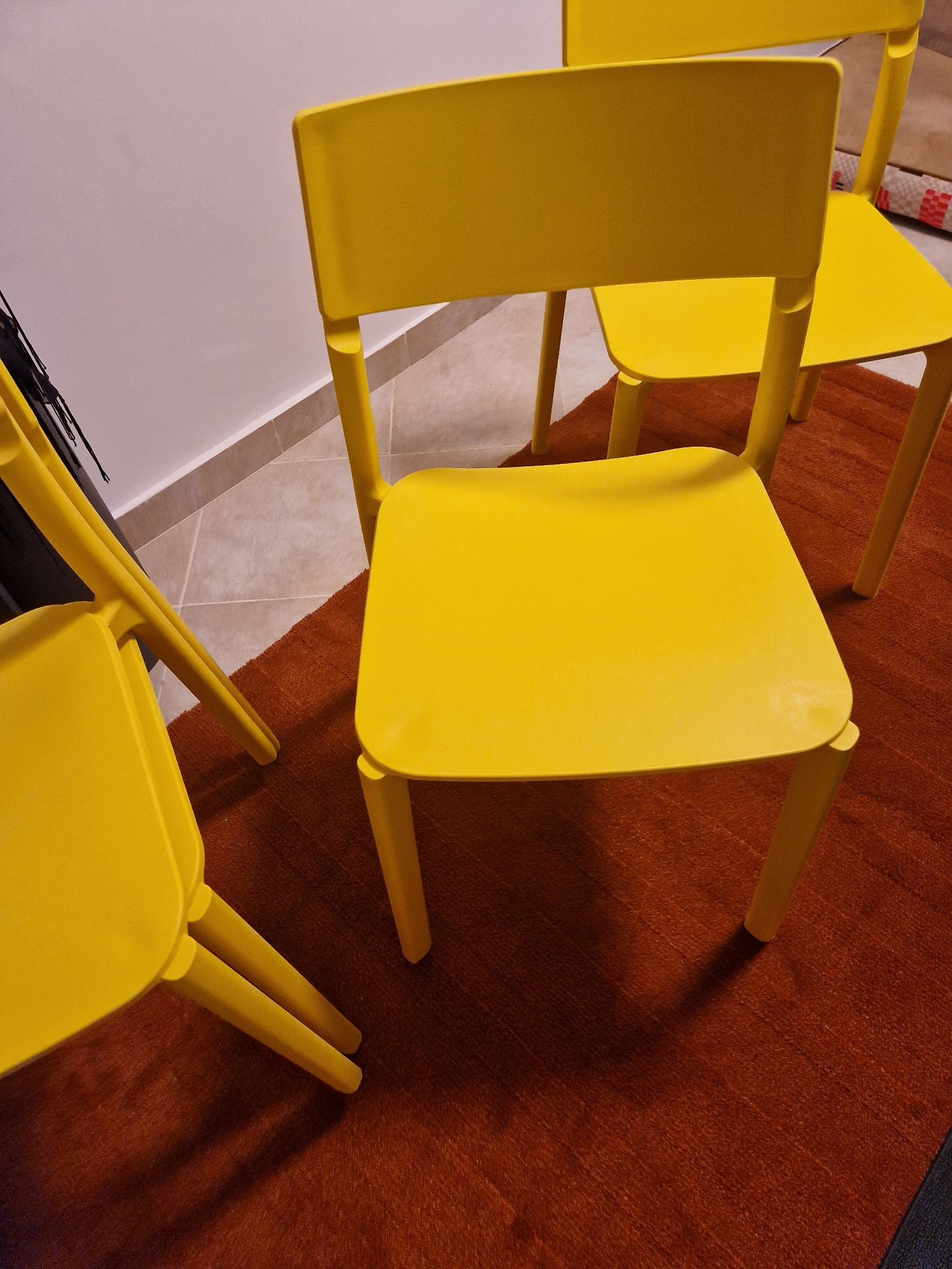 Krzesła Janinge Ikea żółte