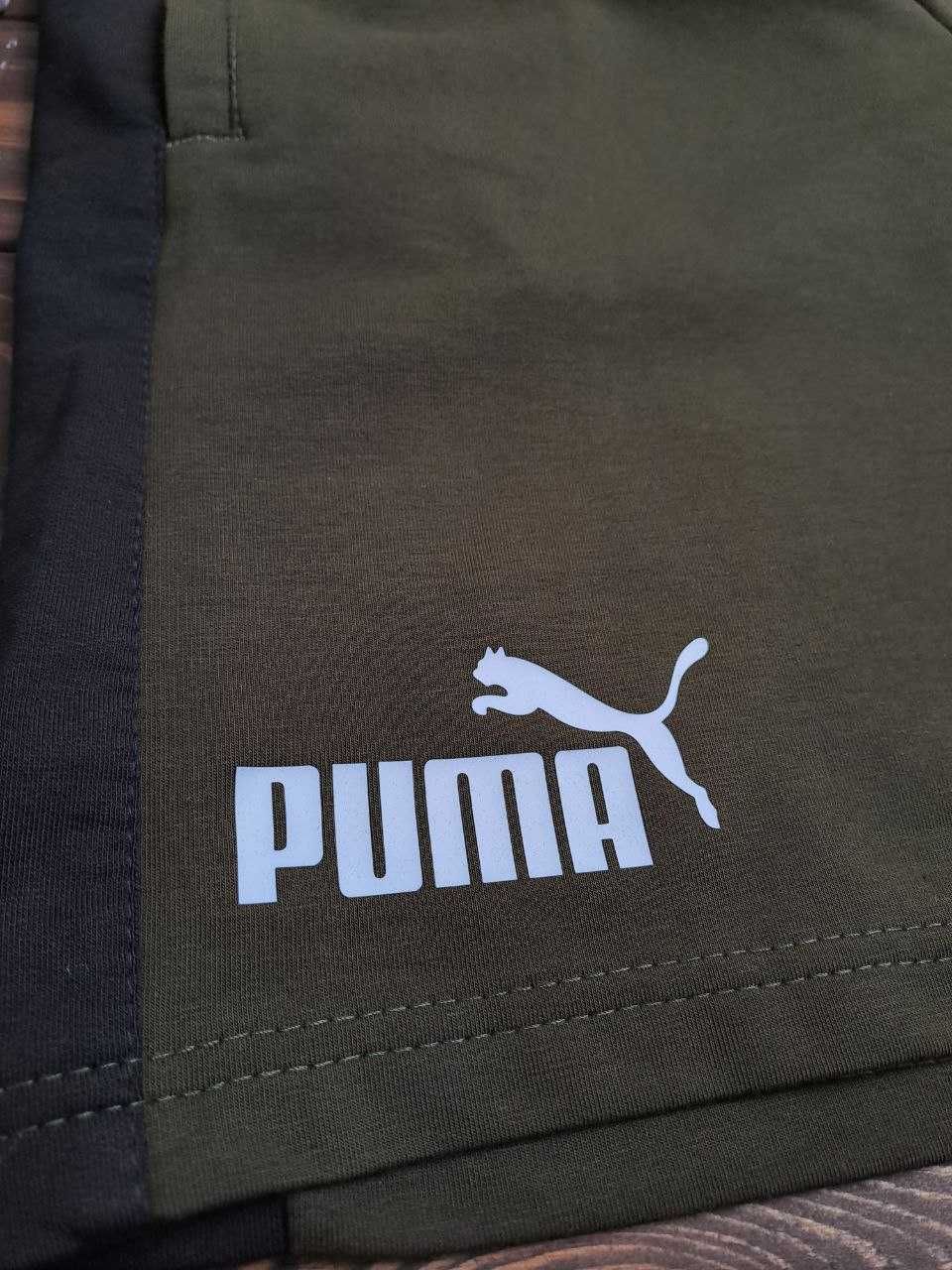 ЗНИЖКА! М (46)  Шорты PUMA Suede двунитка шорти пума хакі літні пуми