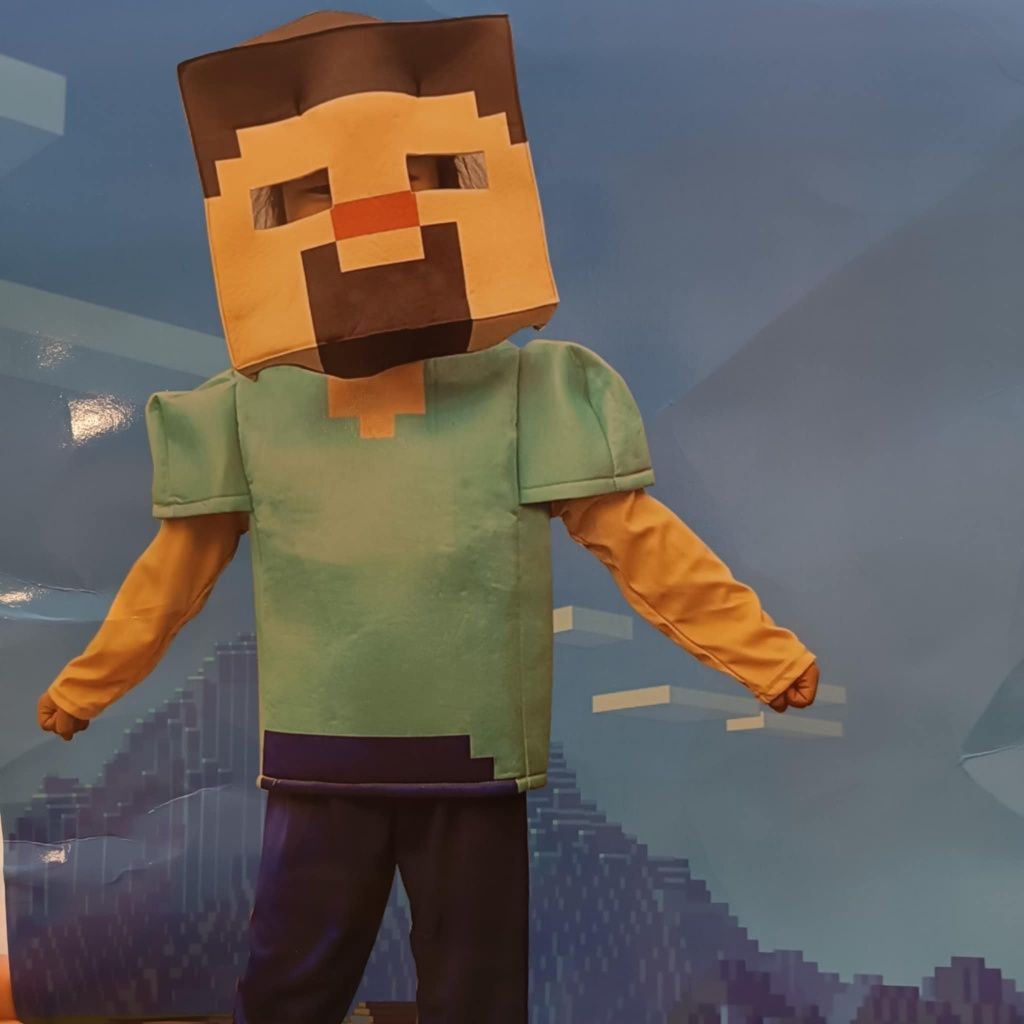 Kostium strój minecraft Steve roz s