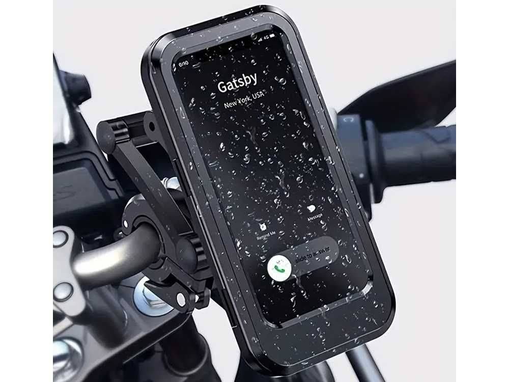 Uchwyt rowerowy na telefon telefonu wodoodporny zamykany obrotowy 360