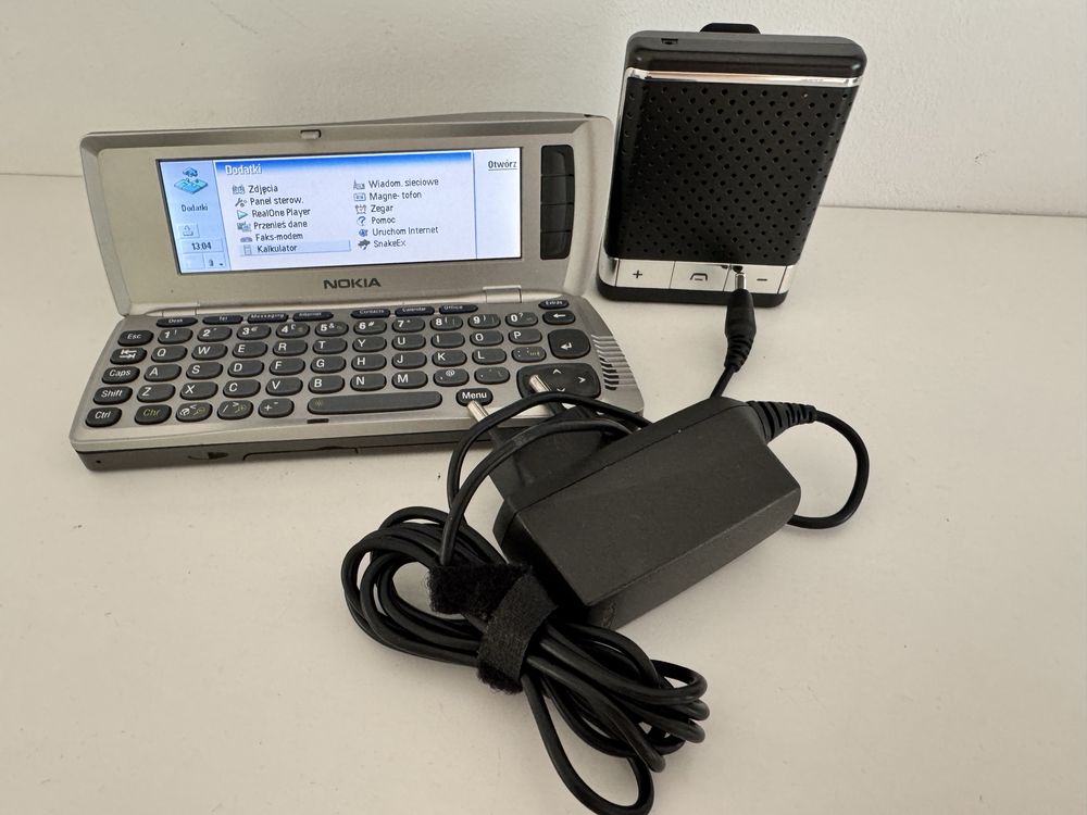 Nokia Communicator 9210 super stan, zestaw głośnomówiący,ładowarki.