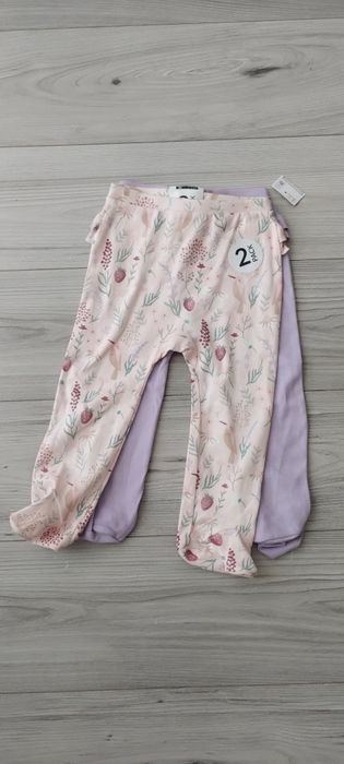 Nowe śpiochy dla dziewczynki 2 pack 92