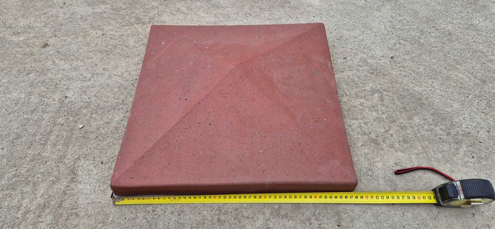 Daszki klinkierowe 48x48x13 cm - 11 szt.