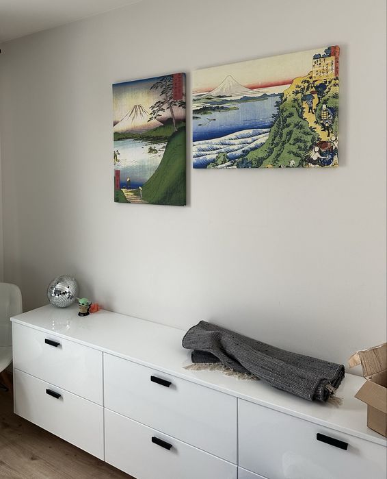 Komoda Długa 220x58x39cm Szafka RTV/Sypialnia Wisząca Szuflada