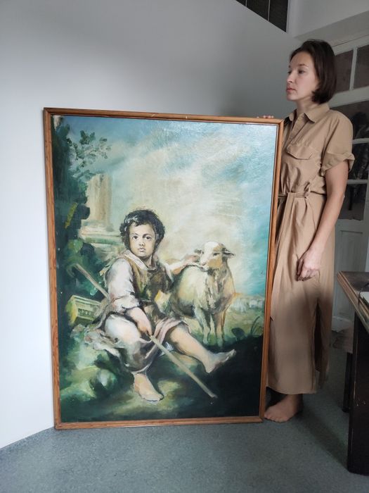 Картина маслом на холсте Добрый пастырь