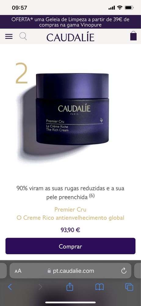 Creme Caudalie Premier Cru