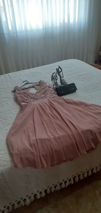 Vestido cor de rosa