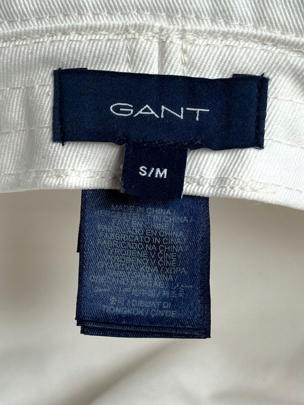 Gant Pride Kapelusz Czapka Bucket Hat Logowany Biały r. S/m