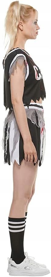 Kostium  uczennica Cheerleaderka zoombie przebranie na halloween XL