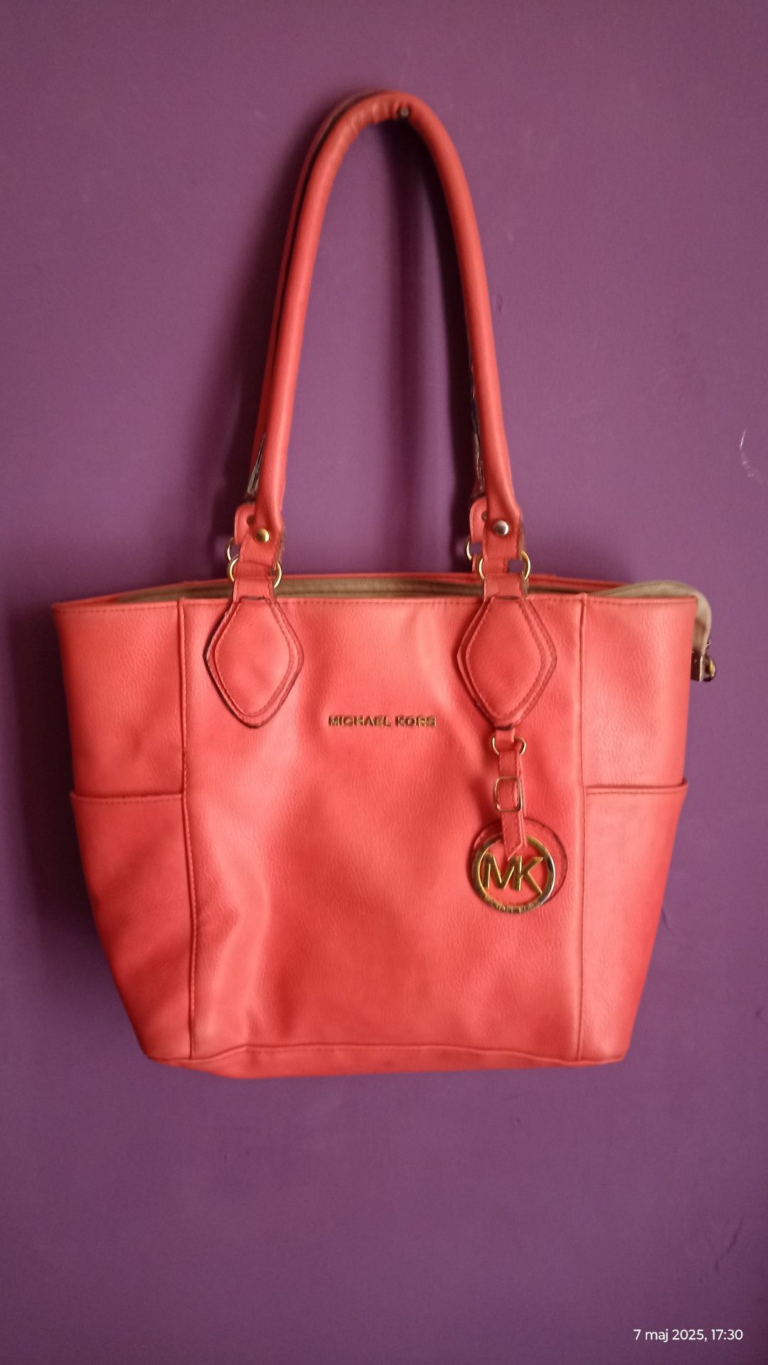 Torebka MICHAEL MICHAEL KORS - Jet Set 30F2GTTT8L Grapfruit
