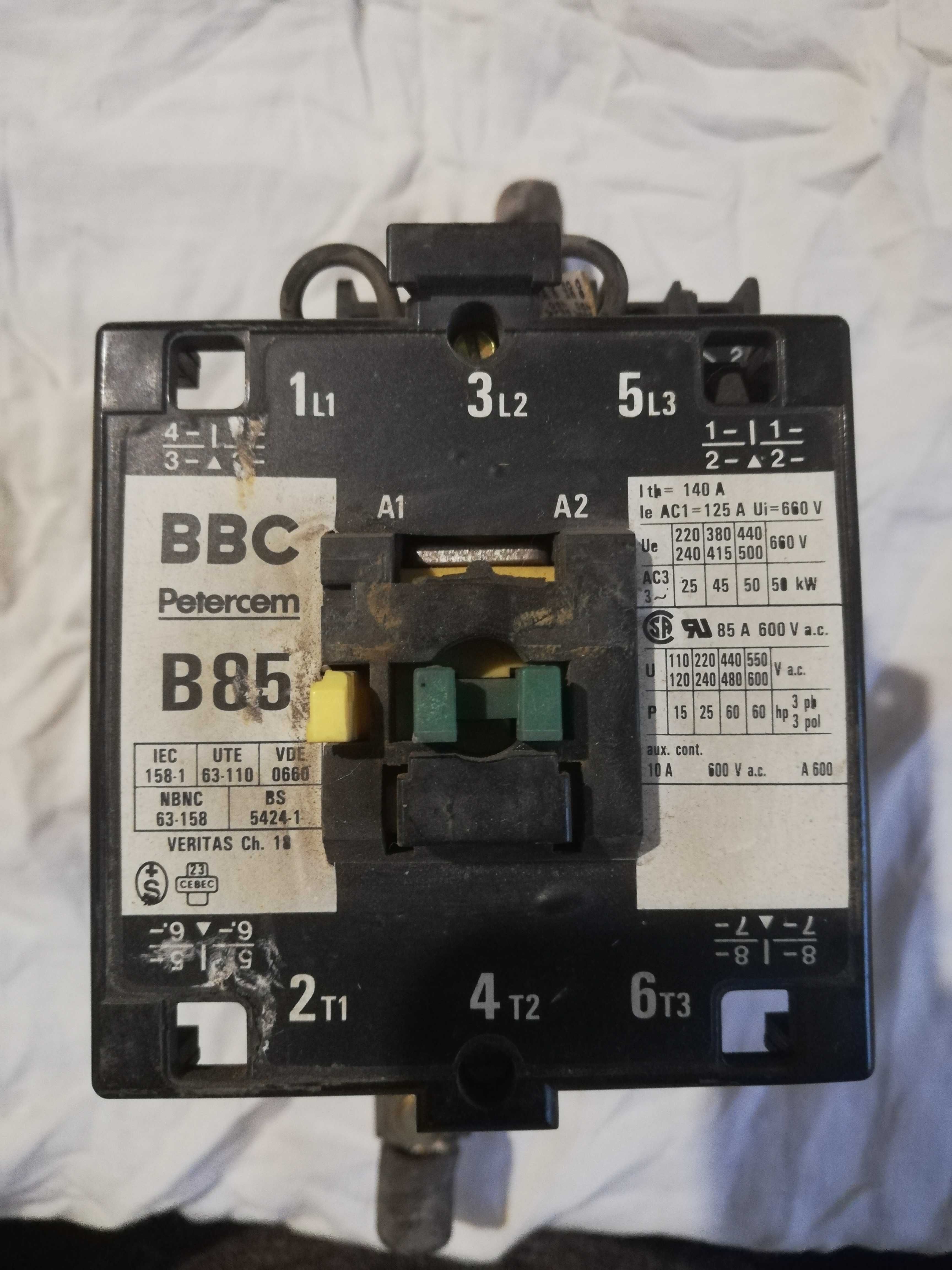 Контактор, електромагнітний пускач BBC Petercem B85