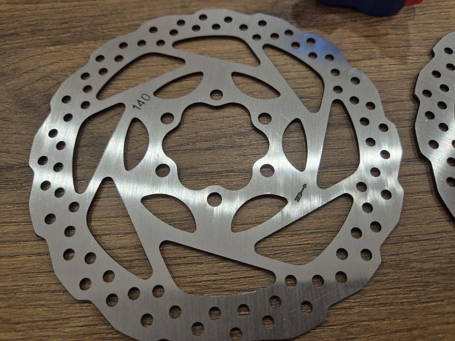 Pinça de travão de disco de bicicleta, dois rotores de travão