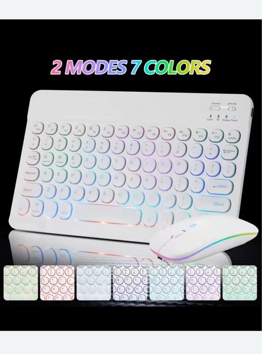 Нова бездротова RGB клавіатура з мишкою