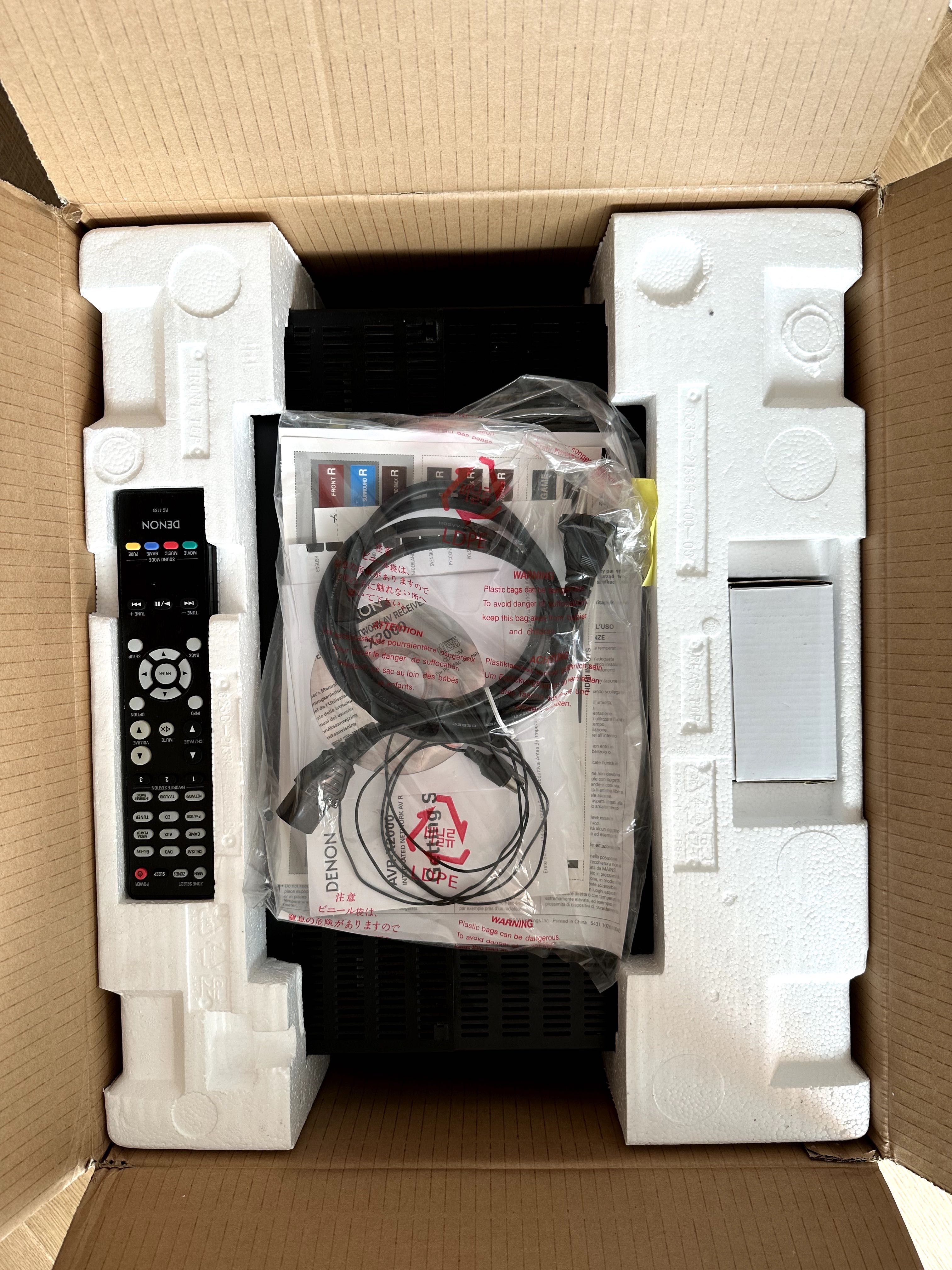 Amplituner Denon AVR-X2000 – bardzo dobry stan