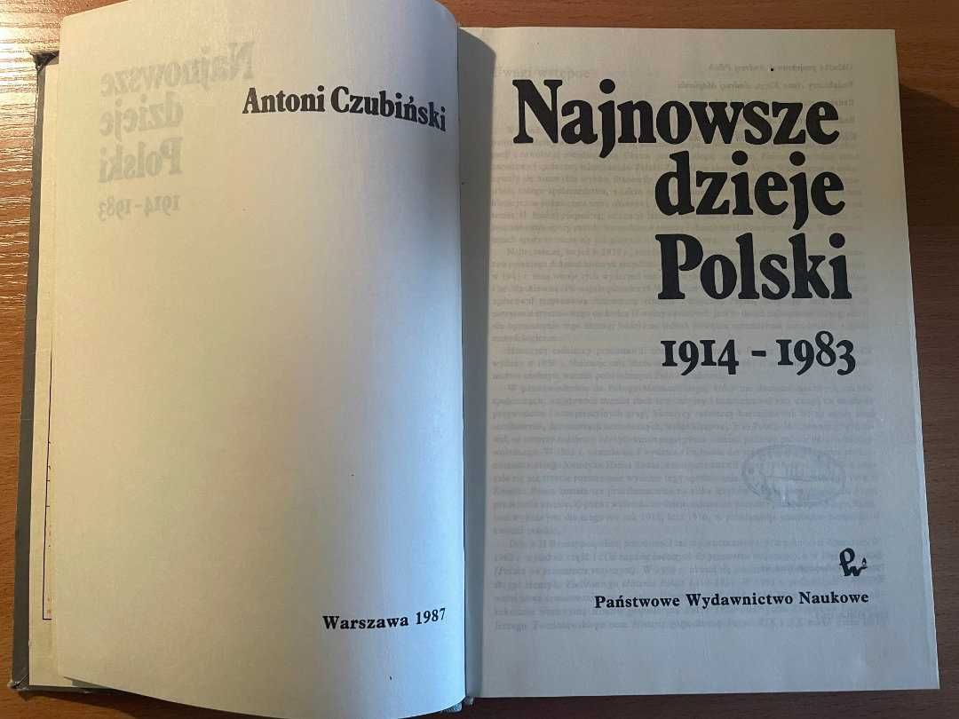 Najnowsze dzieje Polski 1914 - 1983 • Antoni Czubiński