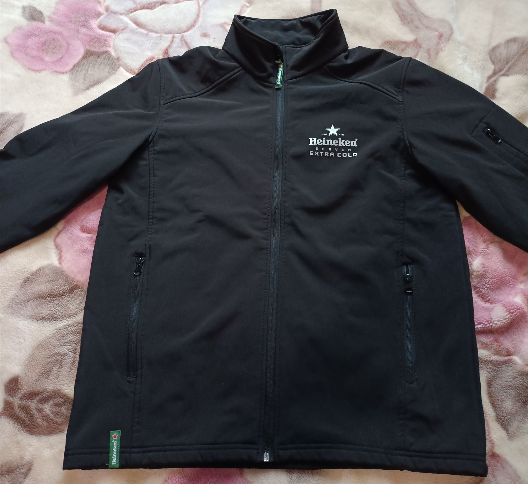 Брендовая куртка softshell black от фирмы Heineken Софтшел