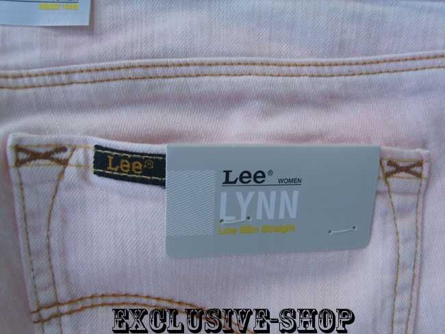 Spodnie damskie Lee Lynn jeansowe biodrówki W32 L33 pas 91 cm