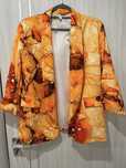 Żakiet marynarka pomarańczowa marmurkowa marble uni oversize 2XL-3XL