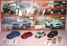 *_* Autka Mini Cooper + kartki, komplet z kinder, nowe