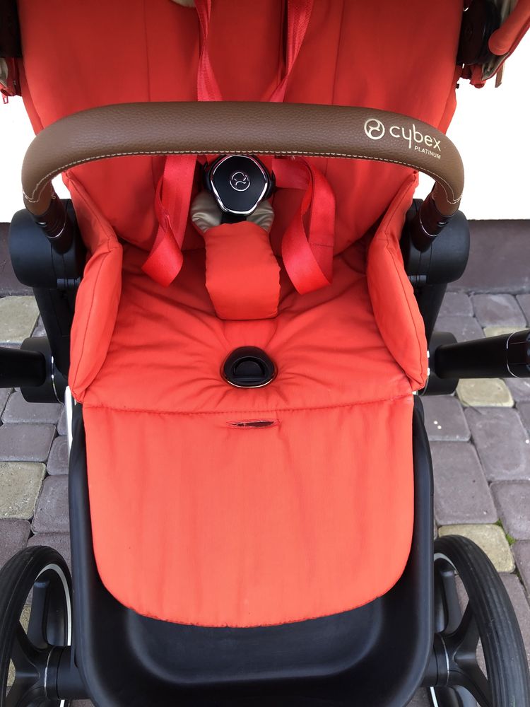 Cybex Priam 4.0 коляска Automn Gold Rose Gold