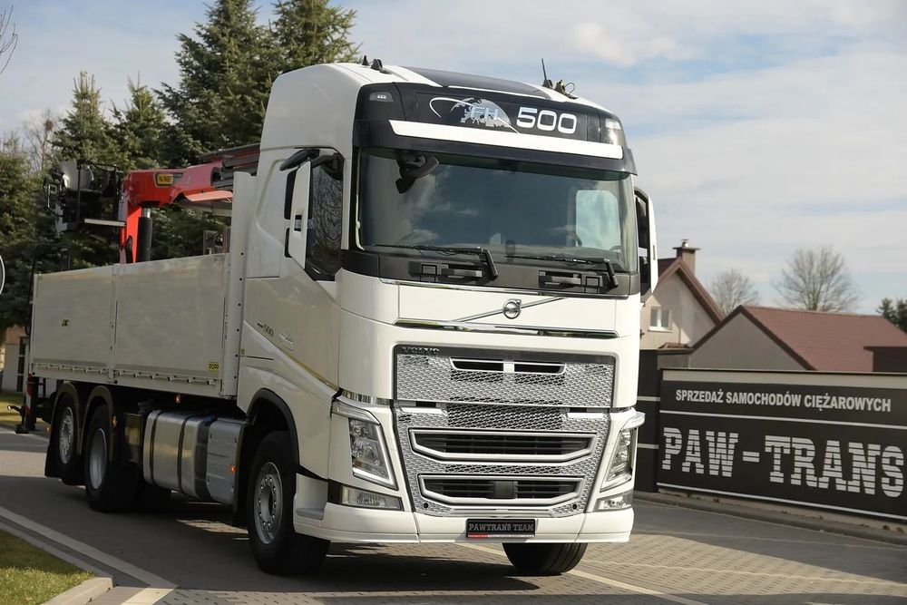 Volvo FH 500///* 2019///* PRZEB. JEDYNE 311 TYŚ///* HDS///* PALFINGER PK 23.001L///* OŚ SKRĘTNA///ROTATOR///* CHWYTAK///* WAGA///* STAN BARDZO DOBRY