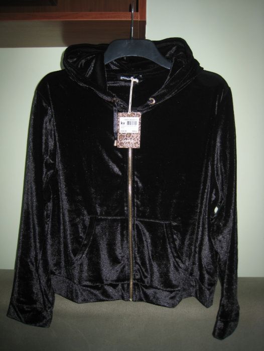 Толстовка худі кофта на замок Golddigga велюрова XL