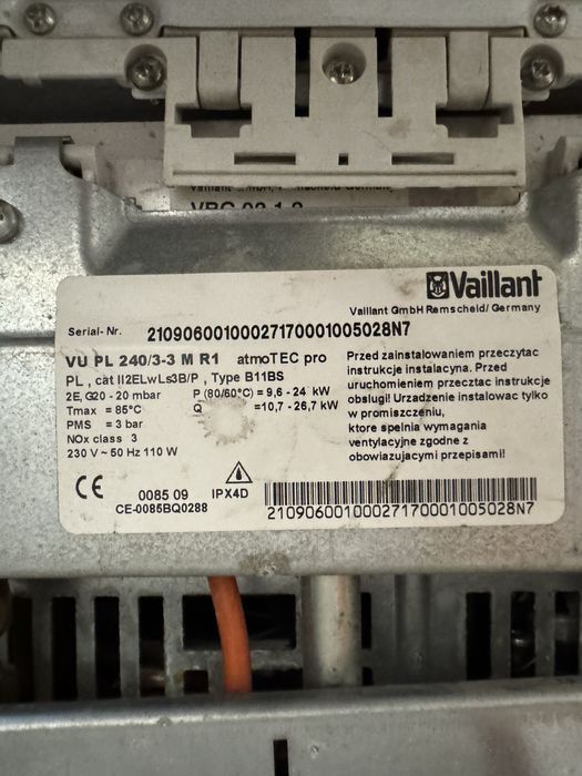 Piec Gazowy VAILLANT z zasobnikiem