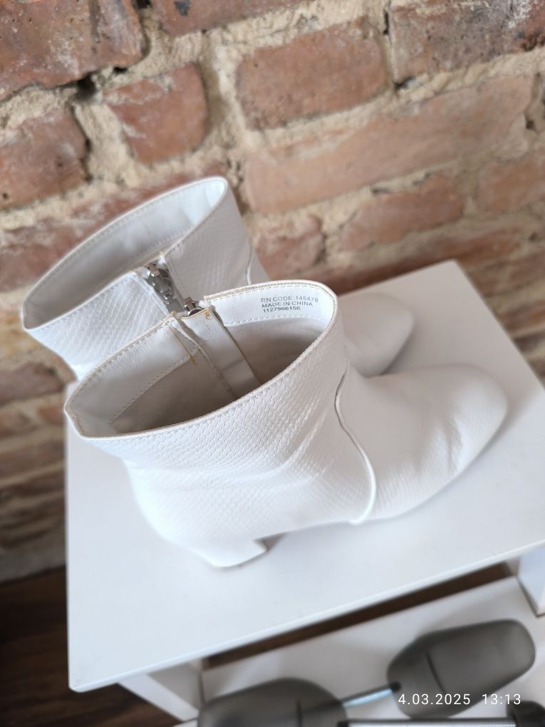 Botki buty białe 38