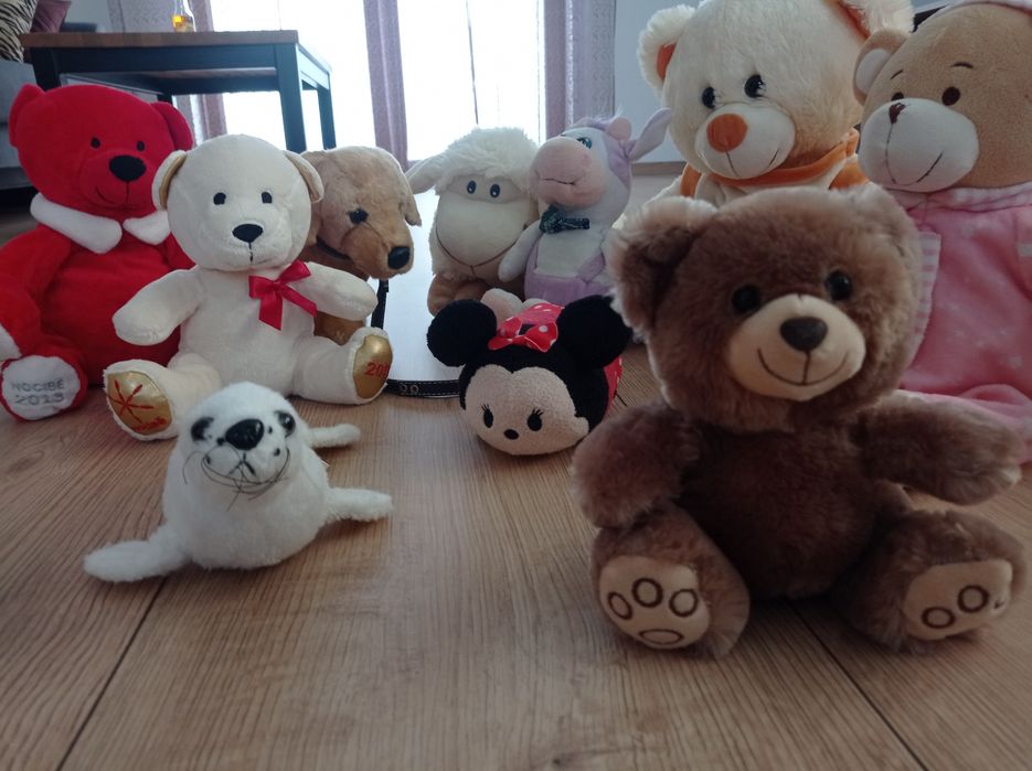 Zestaw dużych i średnich pluszaków. Duże maskotki  ze sklepu Smyk