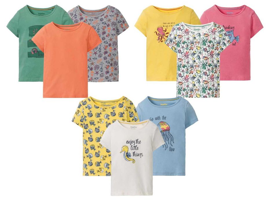 Футболки футболка для дівчаток Lupilu 86-92, 98-104, 110-116 122 128