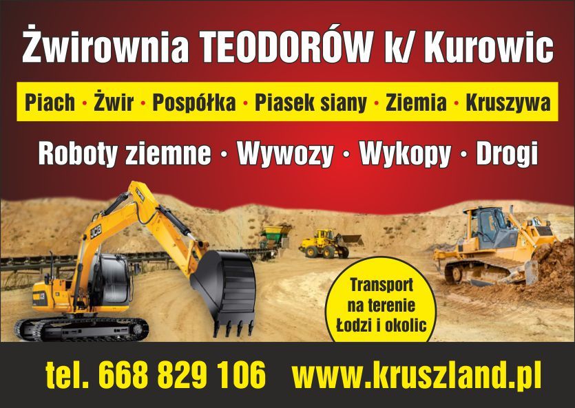 Usługi Koparko Ładowarka usługi Koparka CAT Roboty ziemne Łodzi