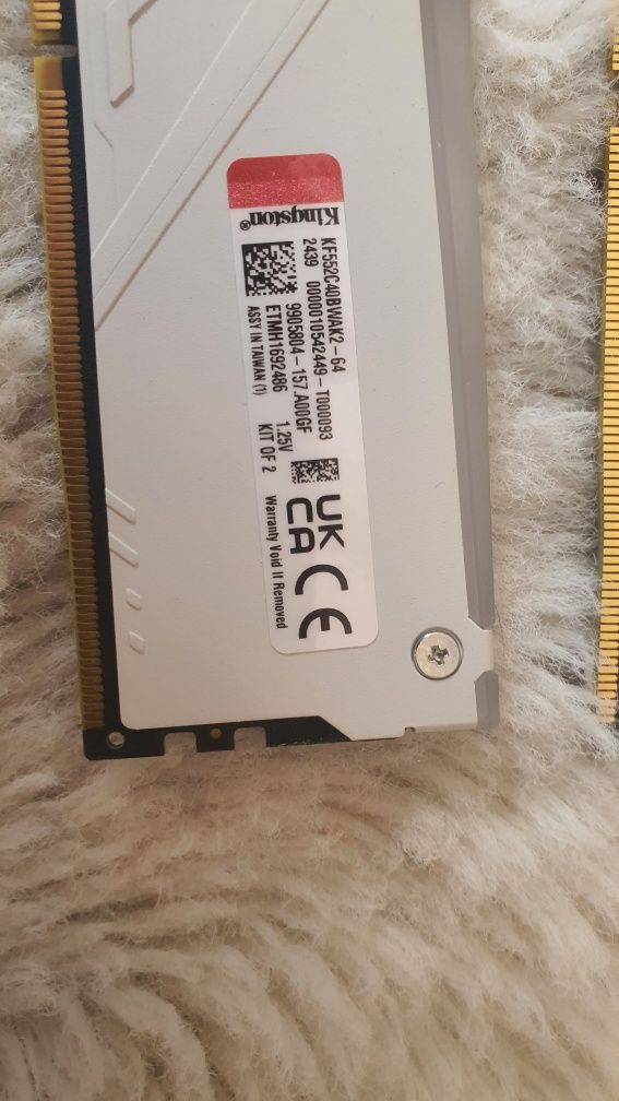 RAM ОЗУ Kingston FURY Beast White DDR5 64 GB KF552C40BWAK2-64 Гарантія