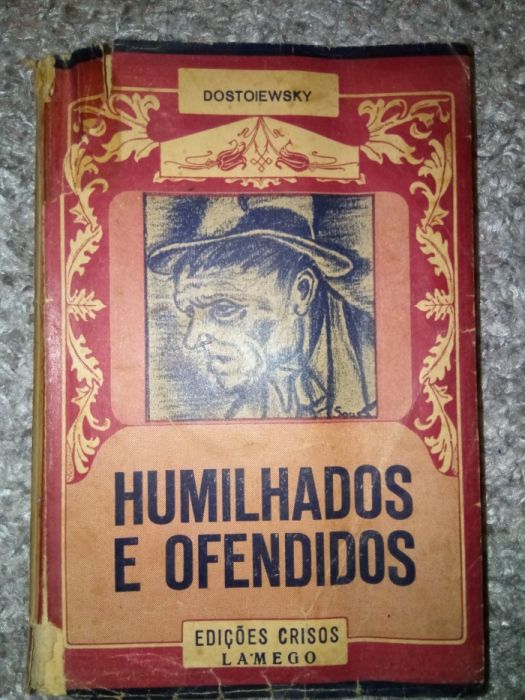 Livro antigo humilhados e ofendidos-dostoiewsky